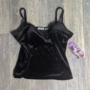 NWT Energie black velvet tank top
